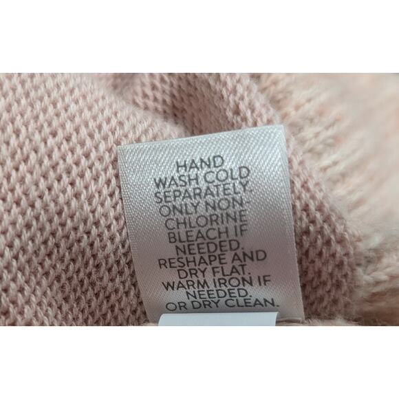 J.Jill Sweater Pink Cowl Neck Cotton Blend Misses Size XL - Picture 7 of 7